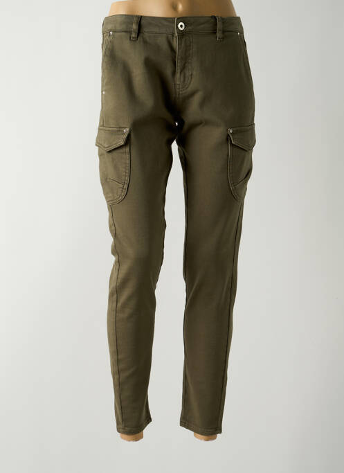 Pantalon cargo taille basse taille basse vert KAPORAL femme