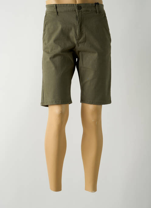 Bermuda tissage popeline taille normale vert HOPENLIFE homme