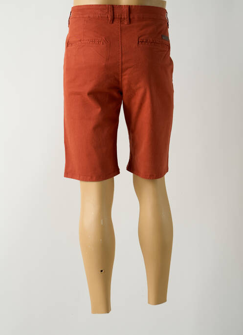 Bermuda tissage popeline taille normale orange HOPENLIFE homme