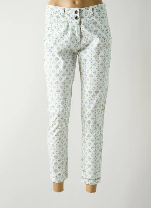 Pantalon 7/8 blanc PAKO LITTO pour femme