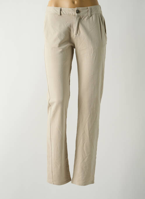 Pantalon chino beige PAKO LITTO pour femme