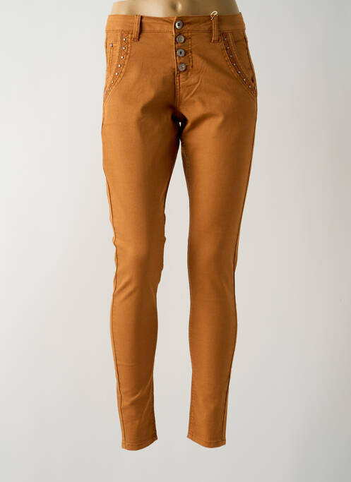 Pantalon slim marron CREAM pour femme