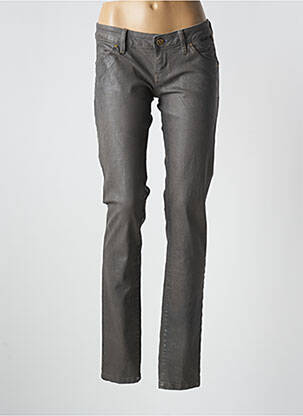 Jeans coupe slim taille basse taille basse gris FREESOUL femme