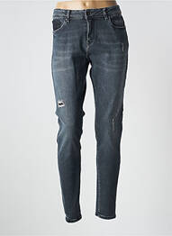 Jeans coupe droite stretch taille normale gris KAPORAL femme