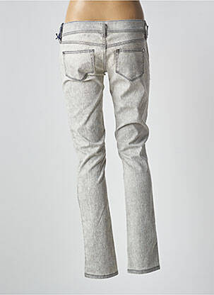 Jeans coupe droite stretch taille basse gris FREESOUL femme