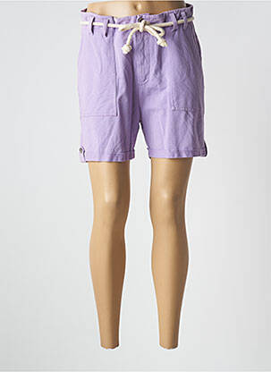 Short fermeture zippée sous rabat boutonné taille normale violet PAKO LITTO femme