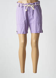 Short fermeture zippée sous rabat boutonné taille normale violet PAKO LITTO femme