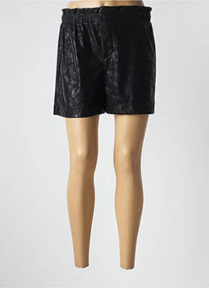 Short tissage simili-cuir taille normale noir SYSTEMACTION femme
