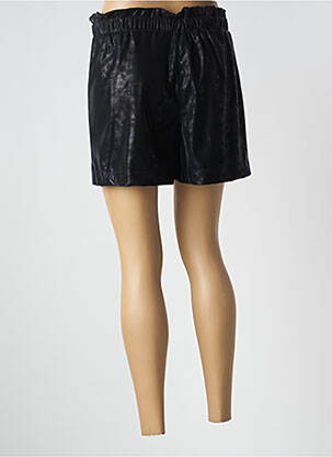 Short tissage simili-cuir taille normale noir SYSTEMACTION femme
