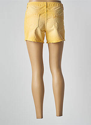 Short tissage denim taille normale jaune DESIGUAL femme