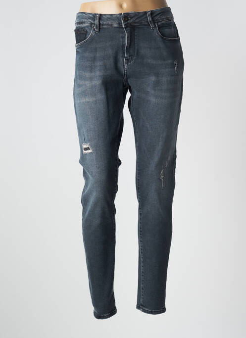 Jeans coupe droite stretch taille normale gris KAPORAL femme