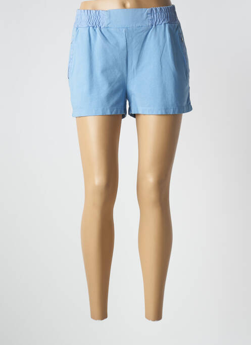 Short coupe droite taille basse bleu PAKO LITTO femme