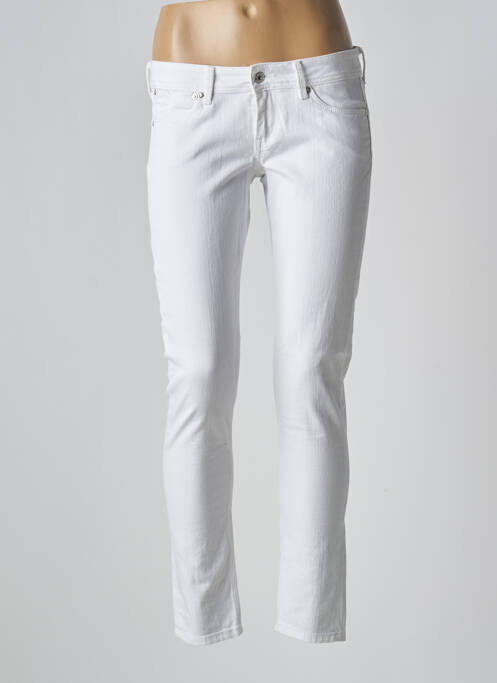 Jeans coupe slim blanc PEPE JEANS pour femme