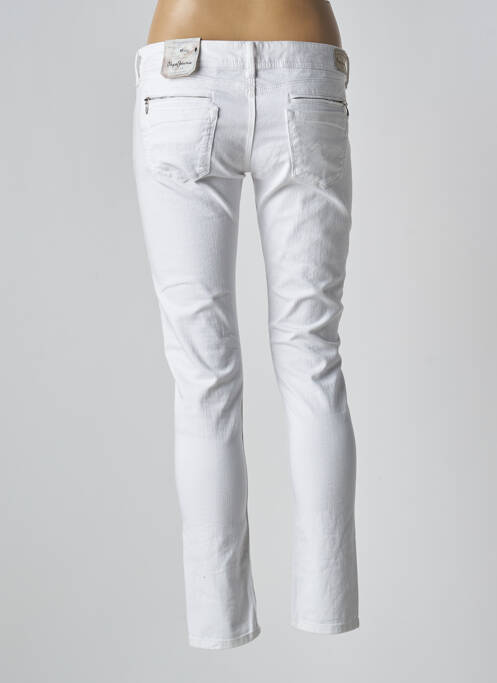 Jeans coupe slim blanc PEPE JEANS pour femme