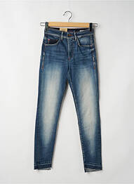 Jeans coupe droite effet usé délavé taille normale bleu FREEMAN T.PORTER femme