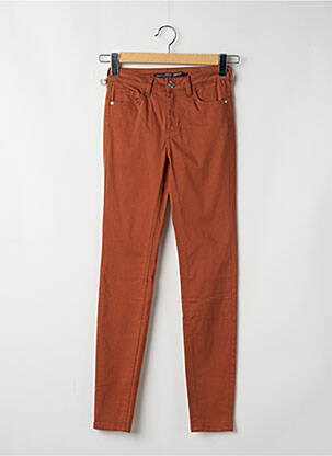 Pantalon slim poches marron TIFFOSI femme