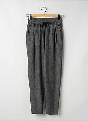 Pantalon droit taille élastique gris MOLLY BRACKEN femme