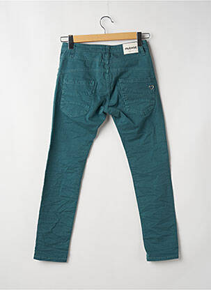 Pantalon 7/8 stretch taille normale bleu PLEASE femme