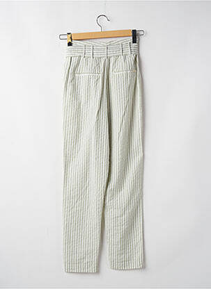 Pantalon droit fermeture zippée sous rabat avec crochet vert TEDDY SMITH femme
