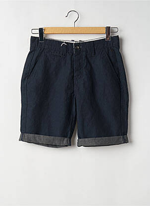 Short fermeture zippée sous rabat boutonné bleu FREEMAN T.PORTER femme