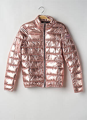 Doudoune poches sans capuche rose VON DUTCH femme