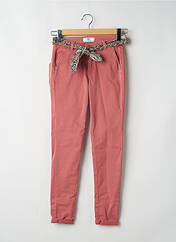 Pantalon chino rose LE TEMPS DES CERISES pour femme seconde vue