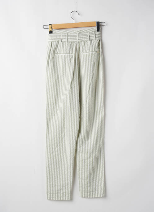 Pantalon droit fermeture zippée sous rabat avec crochet vert TEDDY SMITH femme