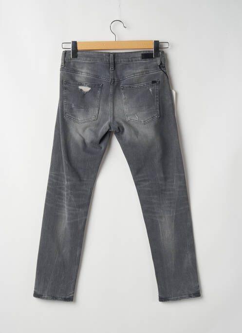 Jeans coupe slim gris LE TEMPS DES CERISES pour femme