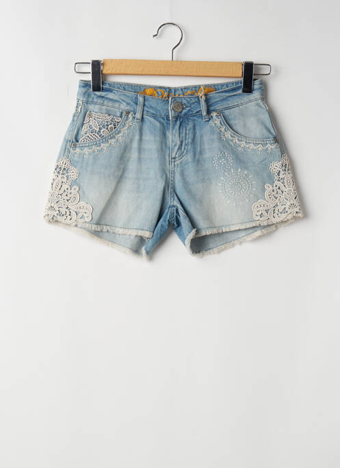 Short bleu DESIGUAL pour femme