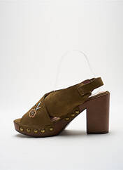 Sandales/Nu pieds vert WONDERS pour femme seconde vue