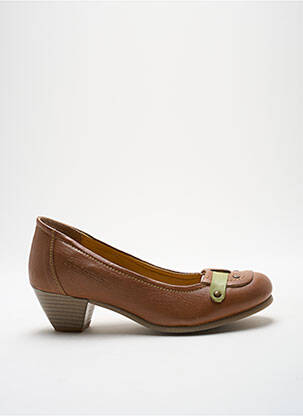 Escarpins cubain talon de 4 à 6cm marron STRESSLESS femme