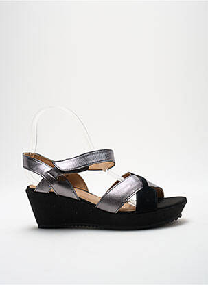 Sandales/nu pieds talon compensé talon de 4 à 6cm noir KARSTON femme