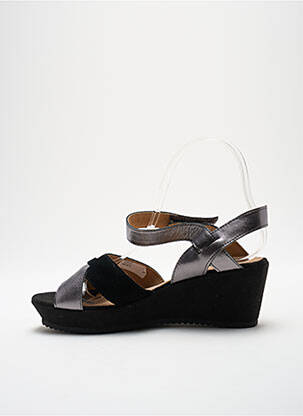 Sandales/nu pieds talon compensé talon de 4 à 6cm noir KARSTON femme