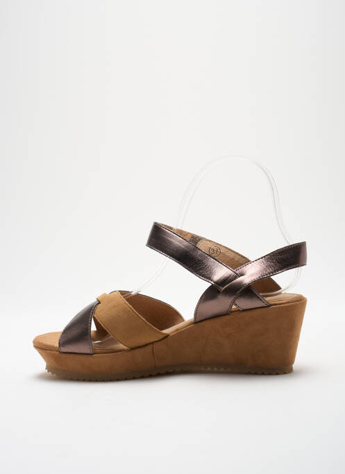 Sandales/Nu pieds beige KARSTON pour femme