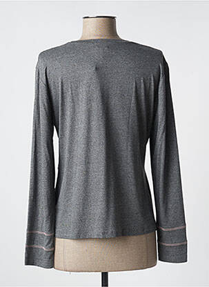 Top stretch manches longues gris FRANCE RIVOIRE femme