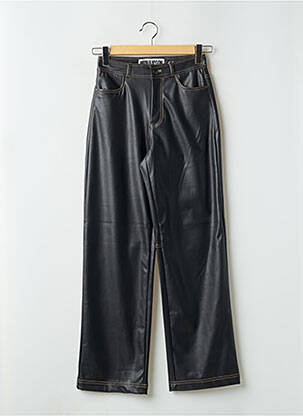 Pantalon droit taille haute taille haute marron ONLY femme