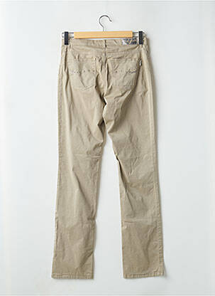 Pantalon droit stretch taille normale beige GREEN ICE femme