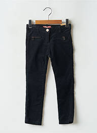 Pantalon slim tissage velours taille ajustable noir SCOTCH & SODA fille