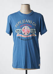 T-shirt bleu PEPE JEANS pour homme seconde vue