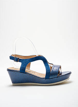 Sandales/nu pieds fermeture bride(s) talon de 4 à 6cm bleu MADISON femme