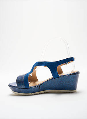 Sandales/nu pieds fermeture bride(s) talon de 4 à 6cm bleu MADISON femme