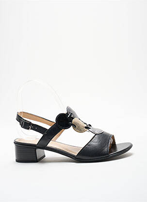 Sandales/nu pieds matière lisse talon plat jusqu'à 3cm noir SWEET femme