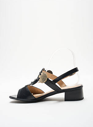 Sandales/nu pieds matière lisse talon plat jusqu'à 3cm noir SWEET femme