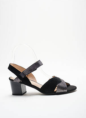 Sandales/nu pieds bout ouvert talon de 4 à 6cm noir SWEET femme