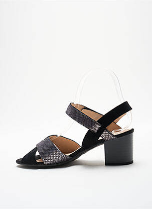 Sandales/nu pieds bout ouvert talon de 4 à 6cm noir SWEET femme