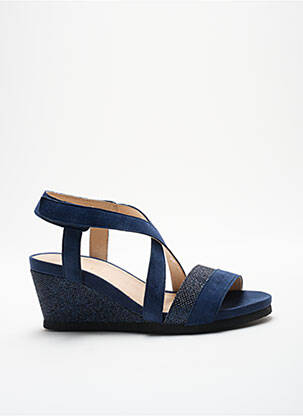 Sandales/nu pieds talon compensé talon de 4 à 6cm bleu SWEET femme