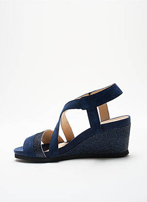 Sandales/nu pieds talon compensé talon de 4 à 6cm bleu SWEET femme