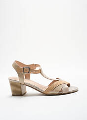 Sandales/Nu pieds beige SWEET pour femme seconde vue