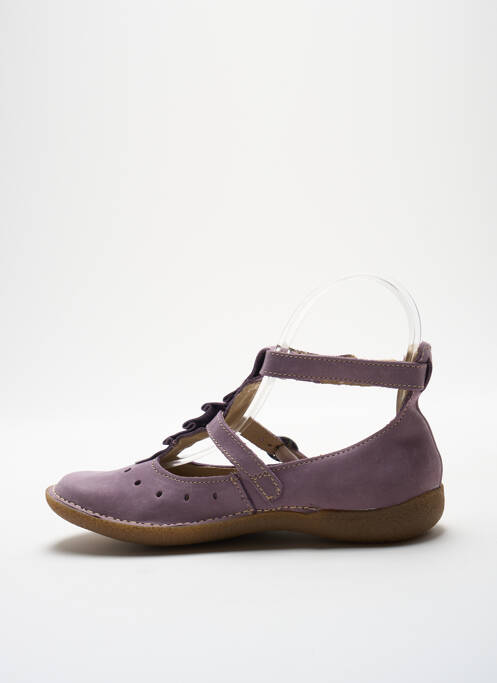 Ballerines violet NOËL pour fille