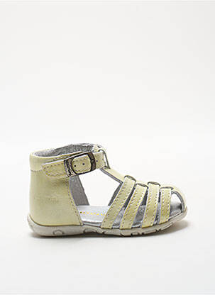Sandales/nu pieds matière lisse bout ouvert beige CATIMINI fille